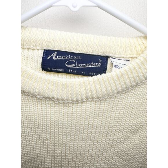 Vintage 1966 American Characters Looney Tunes Tweety Bird Knit Sweater Warner - Picture 3 of 7